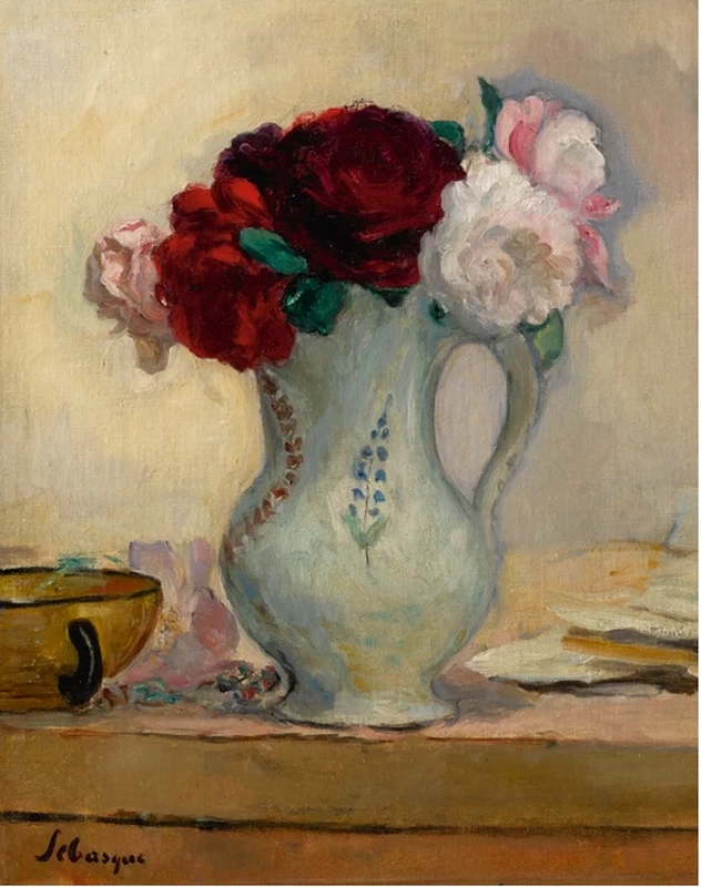 Vaso con rose
